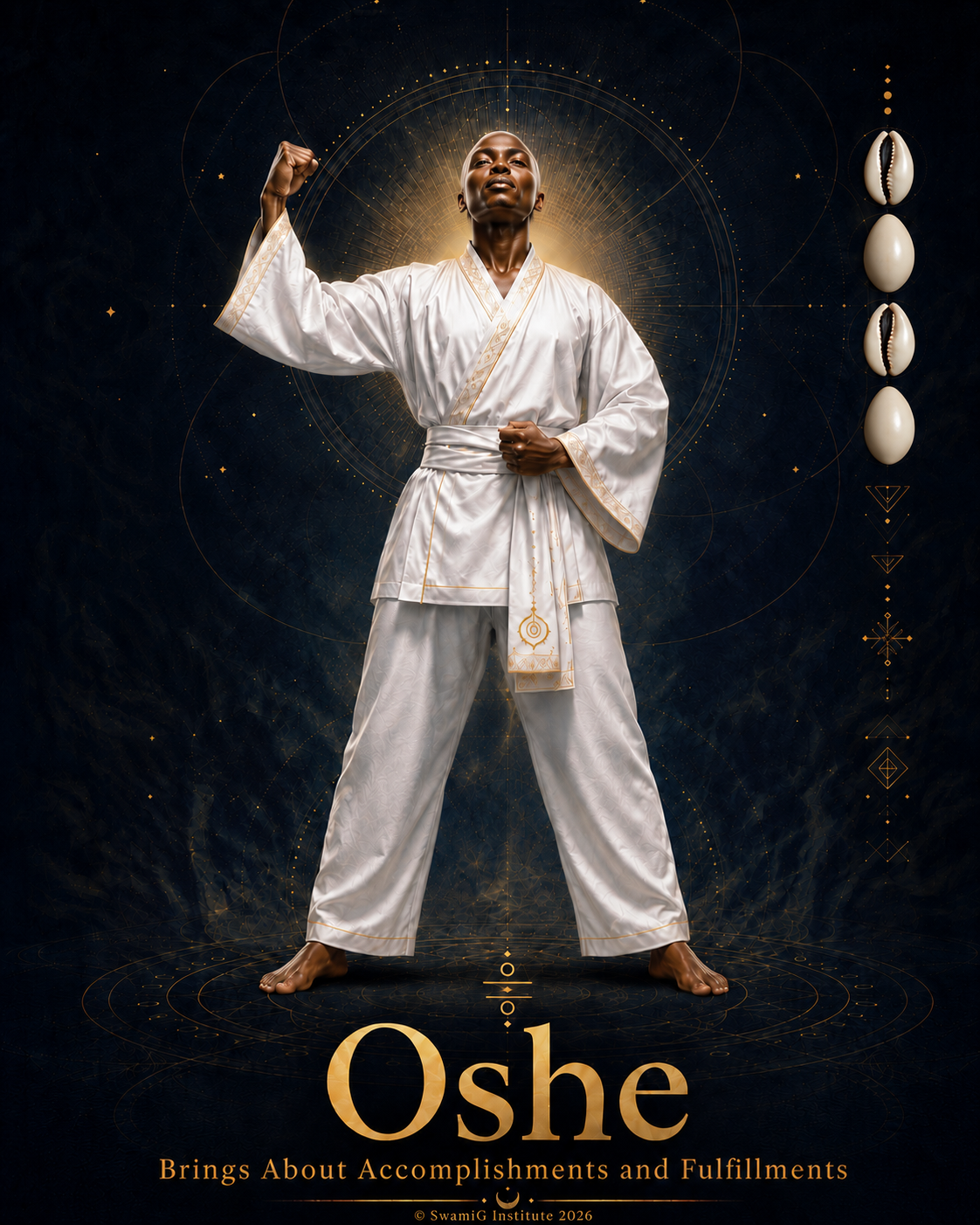 Oshe sacred posture image